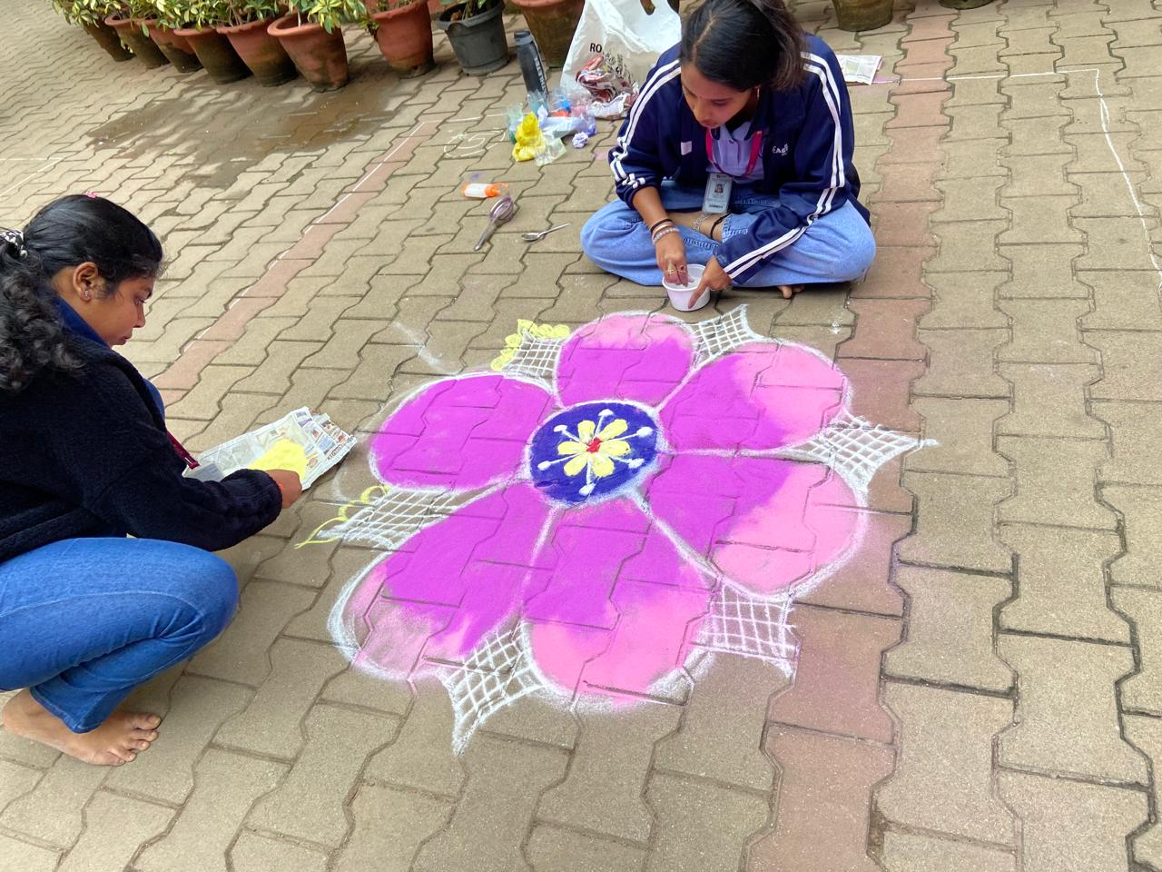 Rangoli at Prathibhaanveshane